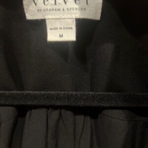 Velvet, By Graham and Spencer, Silk Black Blouse, Size M